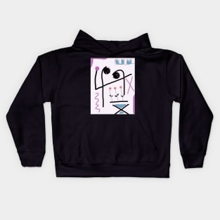 Kids Bowing Stick Figure Kids Hoodie